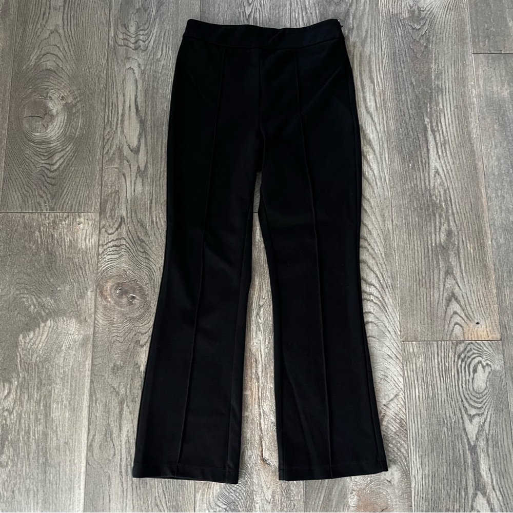 SANCTUARY High Rise Black Vertical Seam Side Zip Crop Trouser Dress Pants Size S